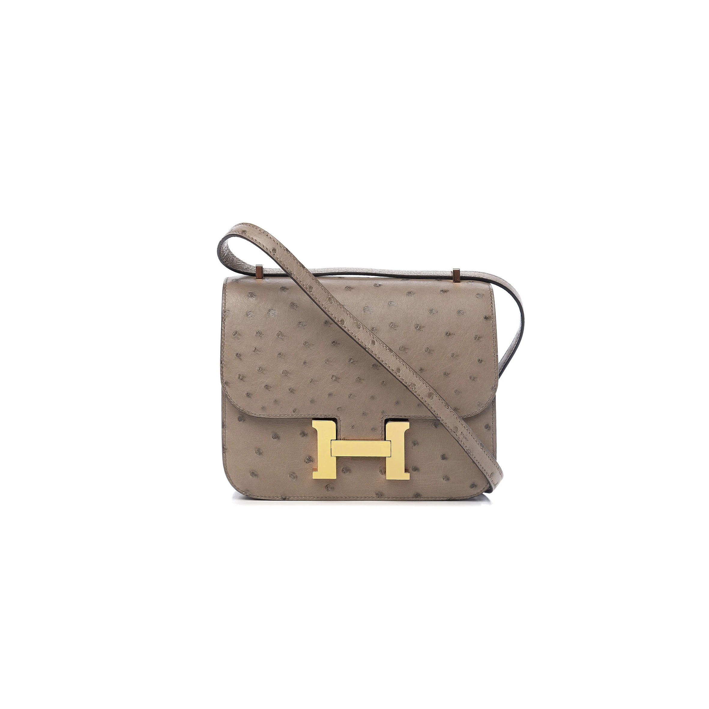 H**me5 master constance 18 ostrich gris asphalte (19*15*4cm)